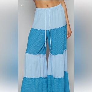 POL Blue Wide Leg Pants